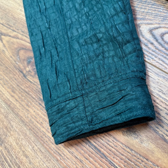 Mock Alligator 100% Polyester Sparkle Teal Lightweight Moto Jacket - 16 - Picture 8 of 10